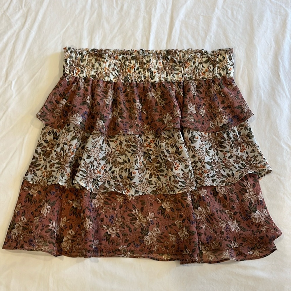 Show me your mumu- Amy Floral print skirt - fully lined